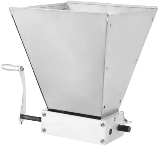 Getreidemühle mit Edelstahl Silber