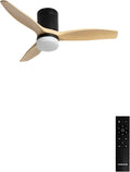 Ventilator 40W 112 cm mit Fernbedienung Schwarz