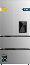 Kühlschrank 436L 183 cm Silber