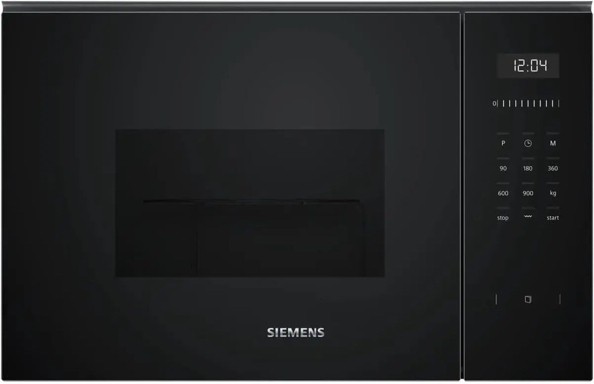 Siemens Mikrowelle BE555LMB1 38 cm mit Edelstahl Schwarz