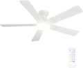 Ventilator 132 cm mit Fernbedienung Weiß
