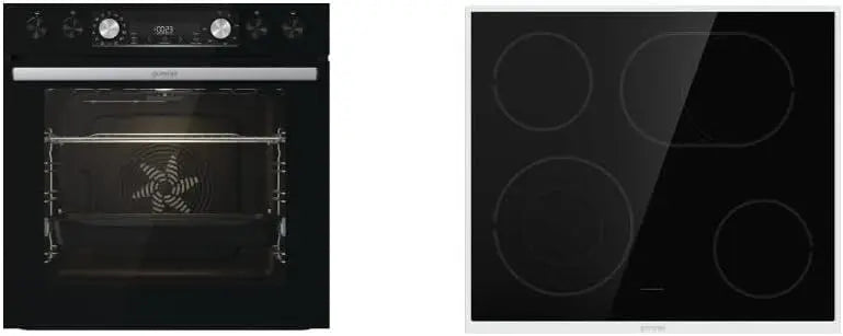 Gorenje Einbau-Herd-Set 77 Liter Schwarz