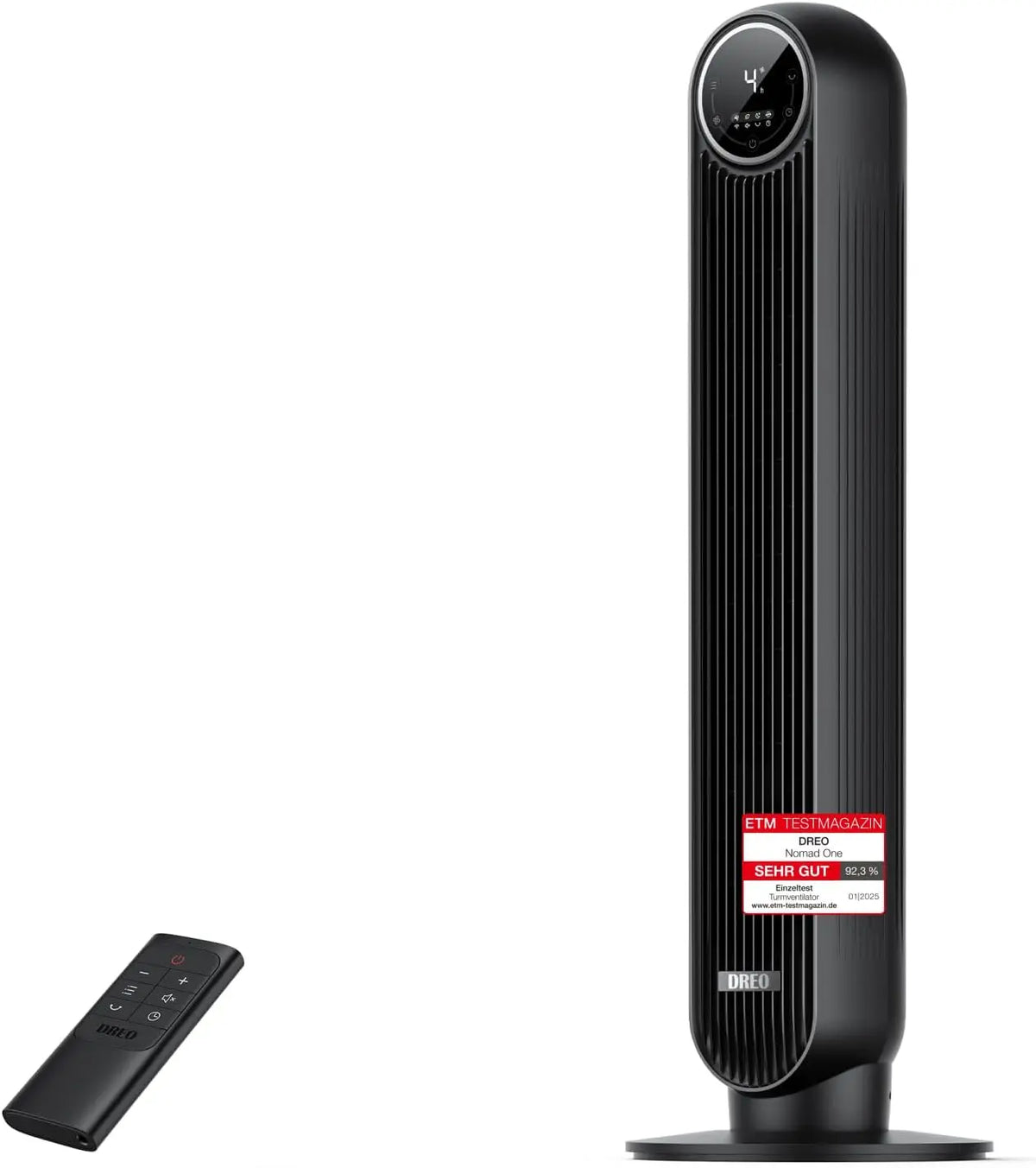 DREO Ventilator 20dB 7,6 m mit Timer und Schwenkfunktion Schwarz
