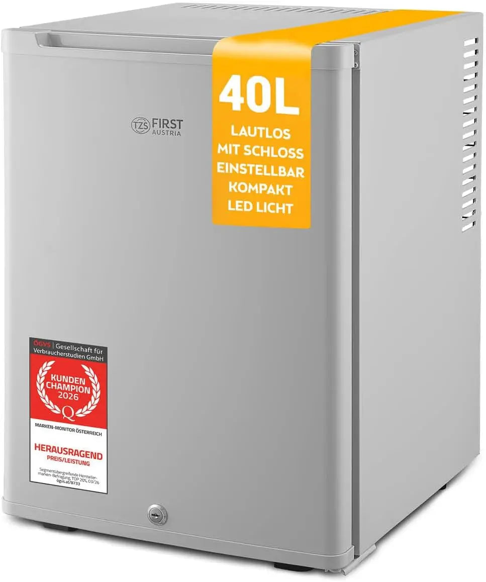Kühlschrank 40L Grau für Haushalt und Alltag