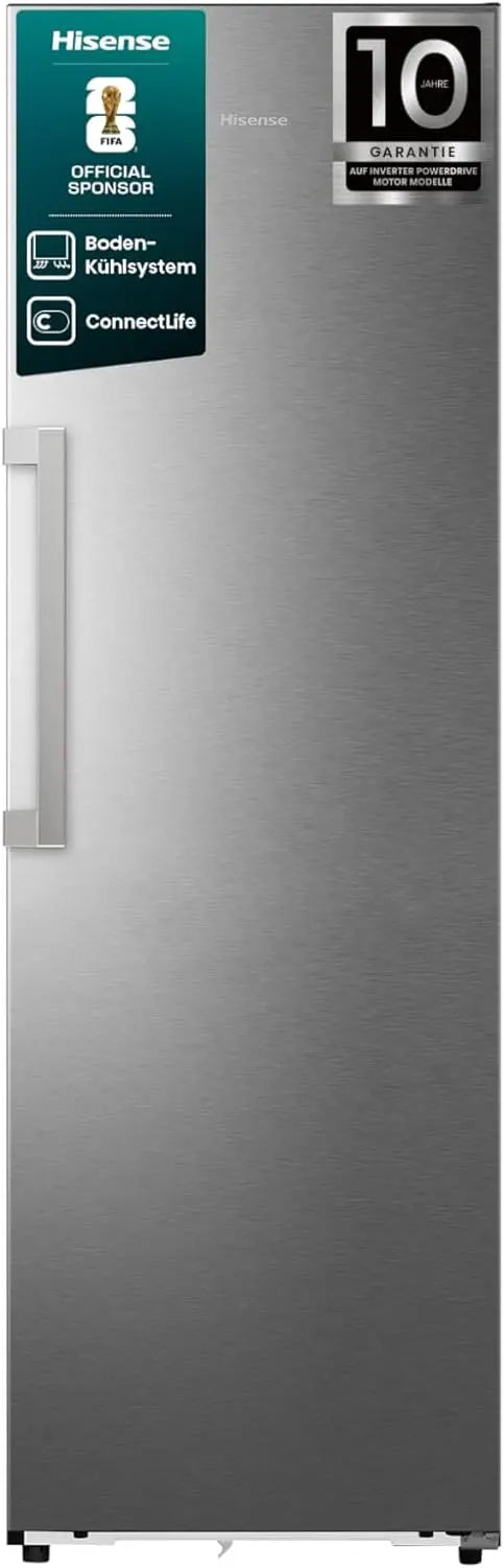 Hisense Kühlschrank RL370K3AIC 372 Liter 186cm mit Edelstahl Silber