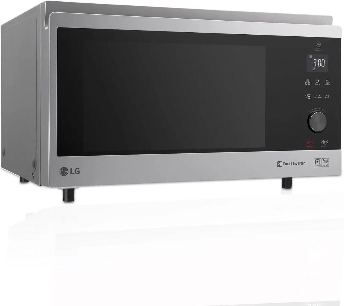 LG Mikrowelle MJ3965ACS 1850 W 39 l 4 in 1 mit Edelstahl Silber