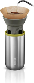 Kaffeemaschine mit Edelstahl Silber