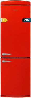 Kühlschrank 294L 190 cm Rot für Haushalt und Alltag