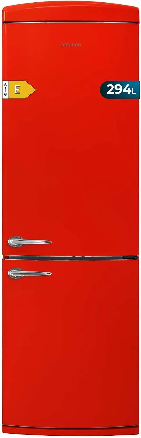 Kühlschrank 294L 190 cm Rot für Haushalt und Alltag