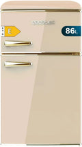 Kühlschrank 86L 89,3cm Beige für Haushalt und Alltag