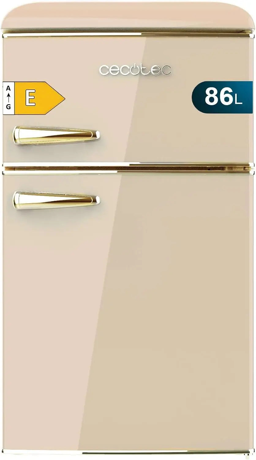 Kühlschrank 86L 89,3cm Beige für Haushalt und Alltag