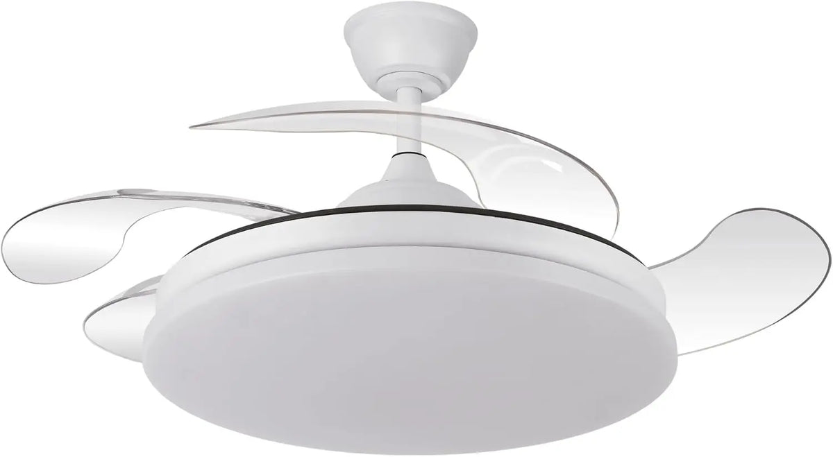 Ventilator 107 cm mit Fernbedienung und Timer Weiß