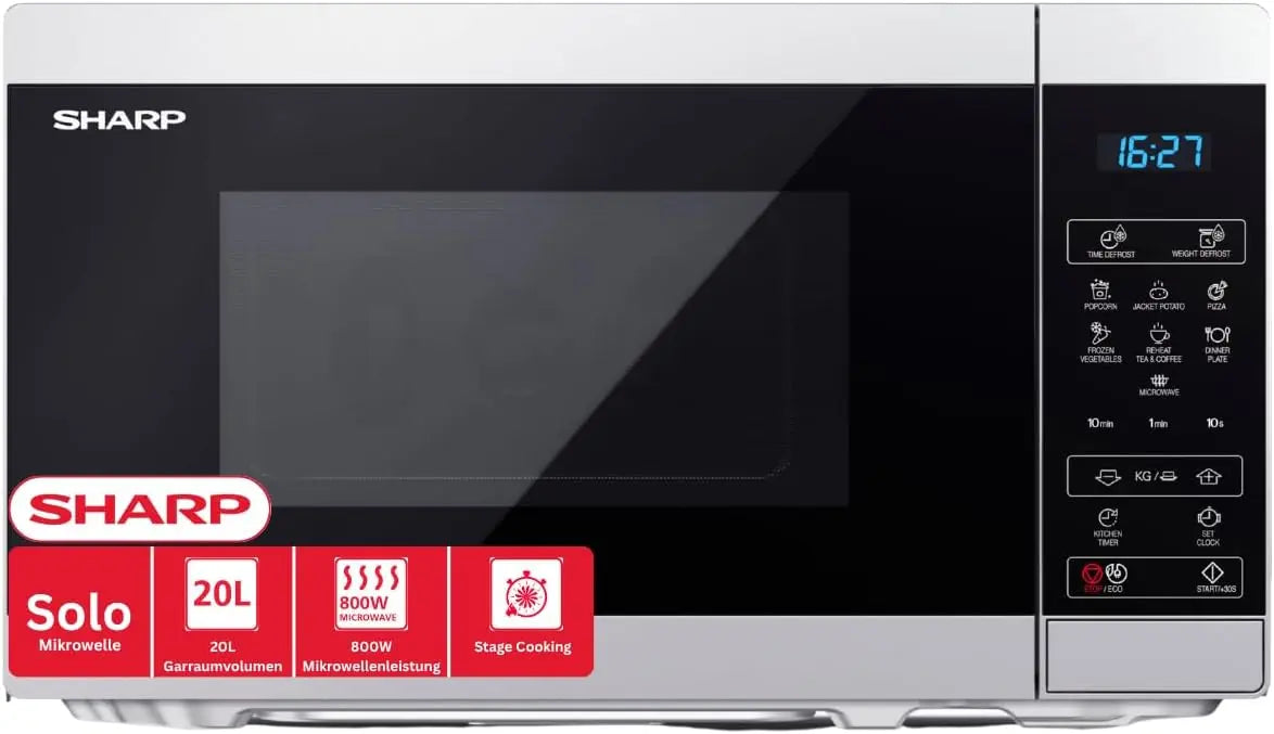 Mikrowelle MS02E 800W 20L Schwarz