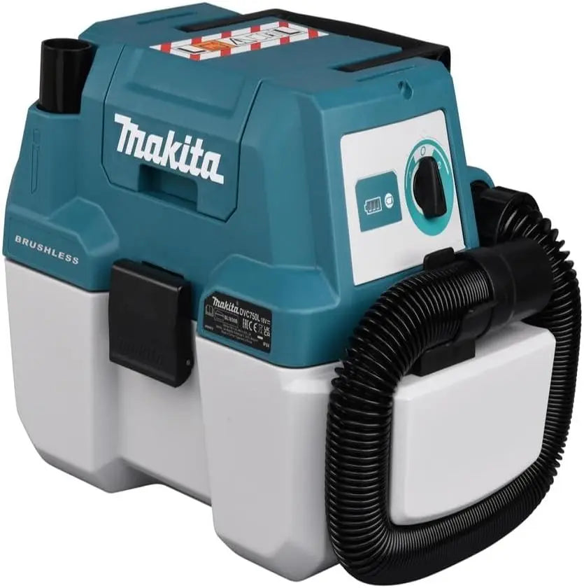 Makita Staubsauger DVC750LZ 18 V mit Akku und Ladegerät Schwarz