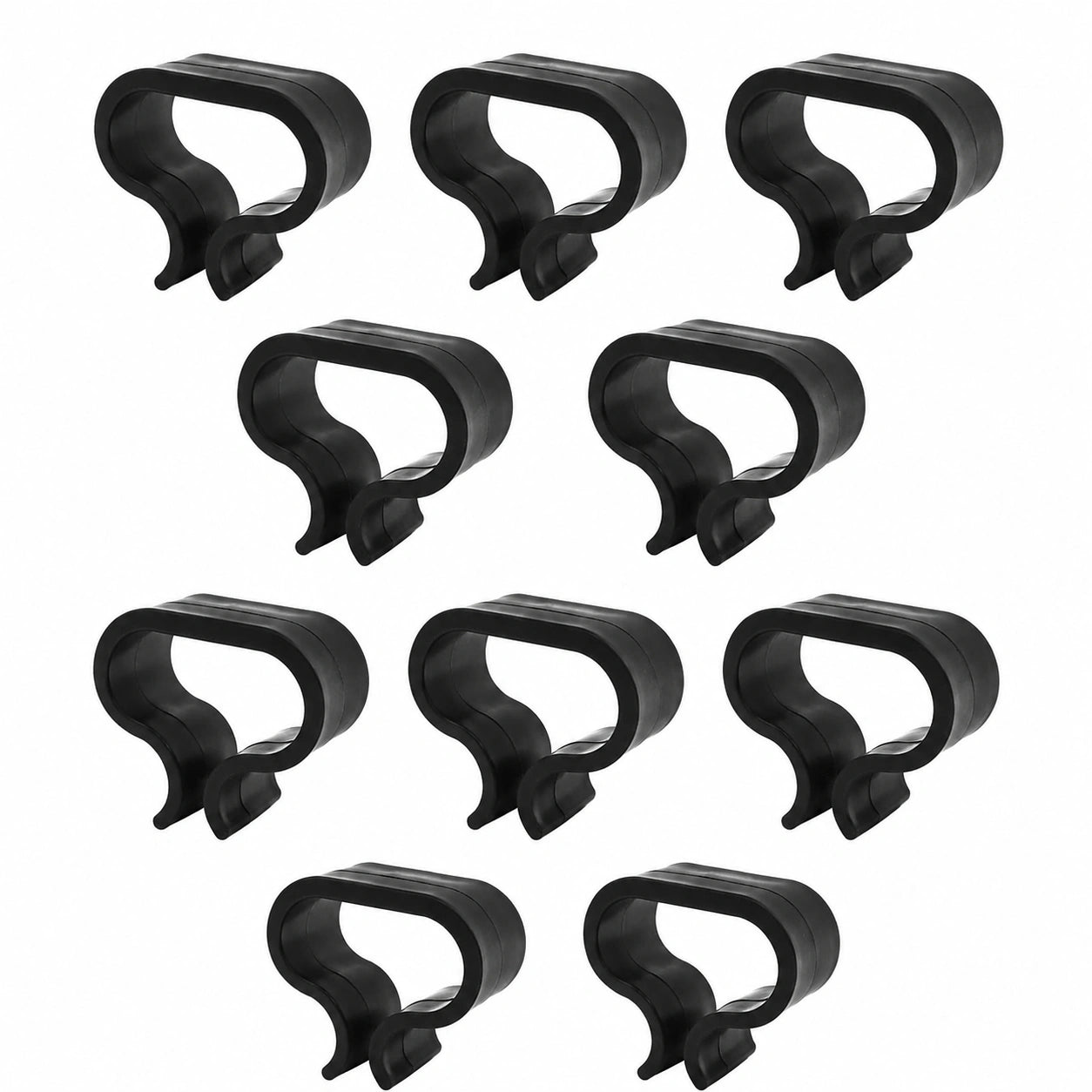 WANGCL 10er Set Antirutsch Terrassenmöbel Clips, schwarze Ausrichtungsclips, Außenbereich Befestigungen für Rattanmöbel (groß)