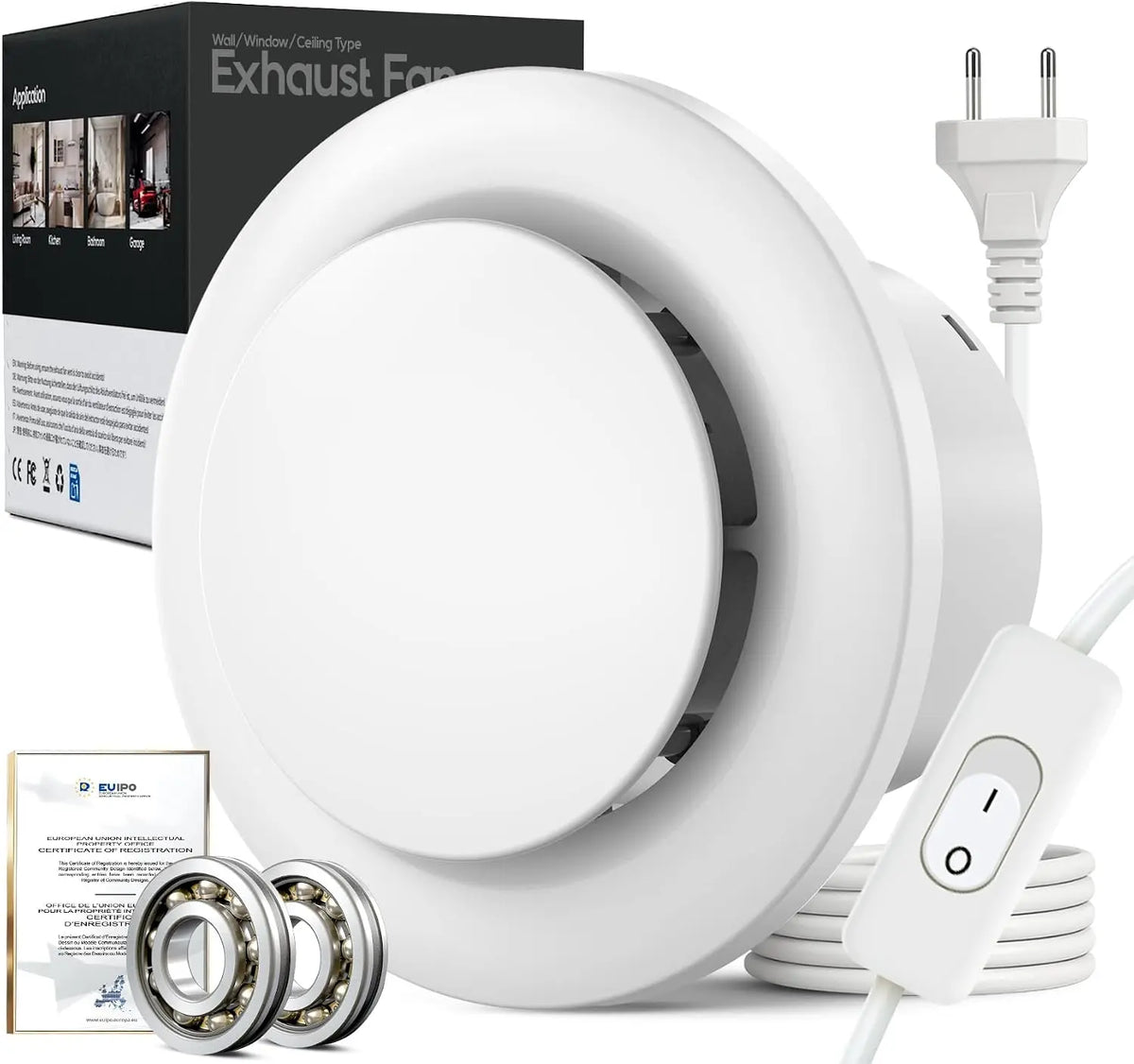 Ventilator 12W 100mm für Haushalt und Alltag