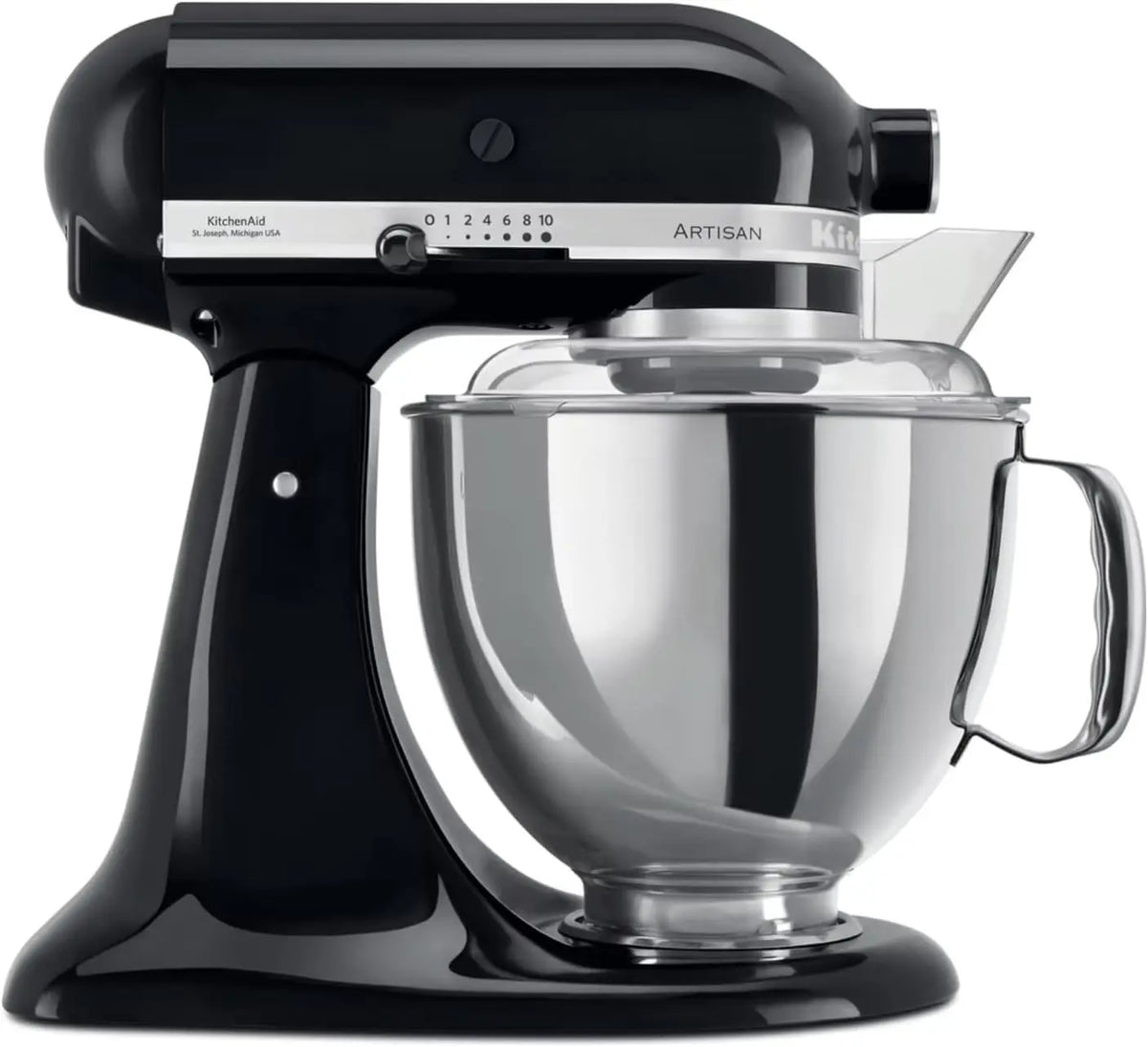 Küchenmaschine 4.8 L mit Edelstahl Schwarz