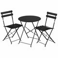 KESSER® 3-teiliges Bistro-Set: Klapptisch und Stühle für Balkon und Garten