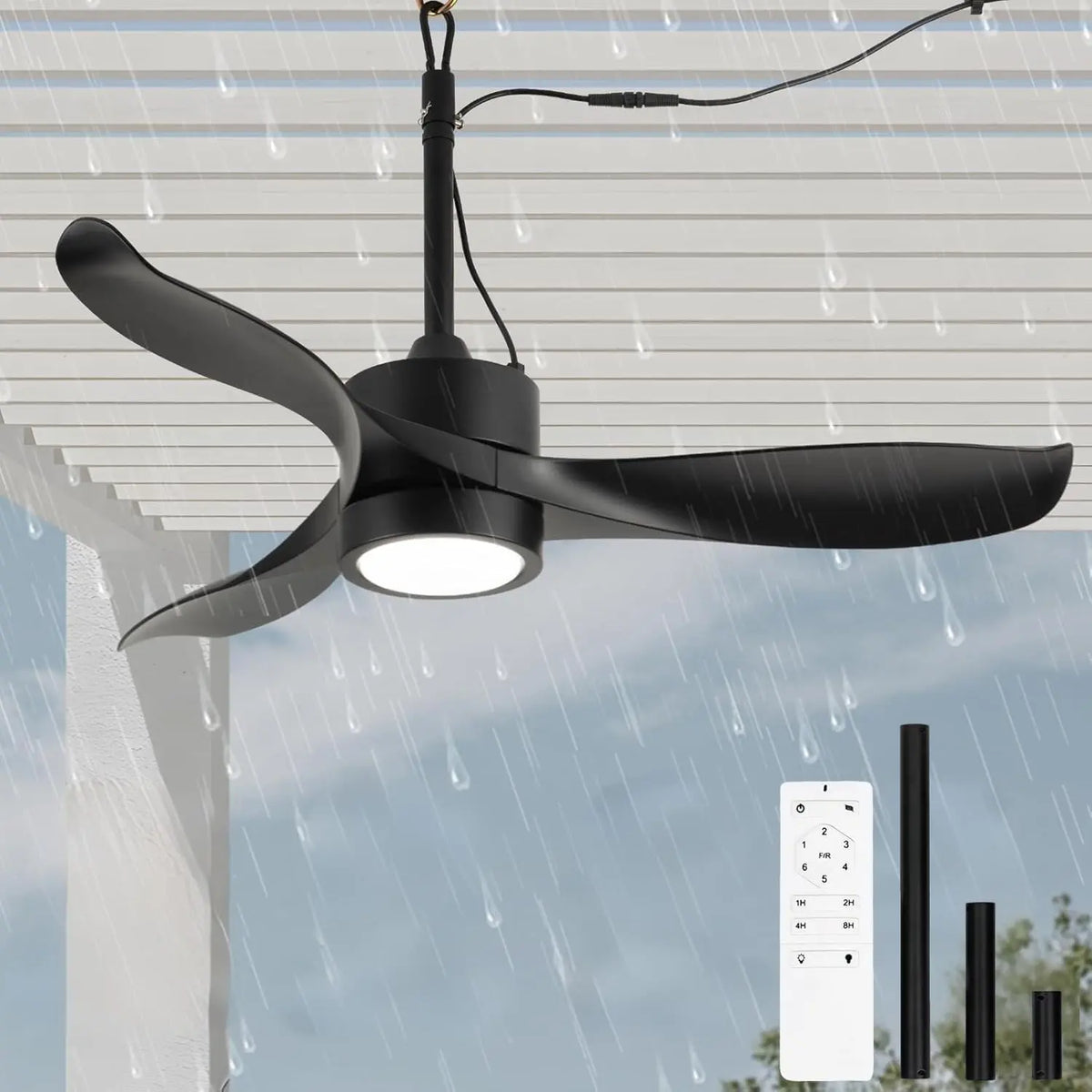 Ventilator IP65 106CM mit Fernbedienung und wasserfeste Ausführung
