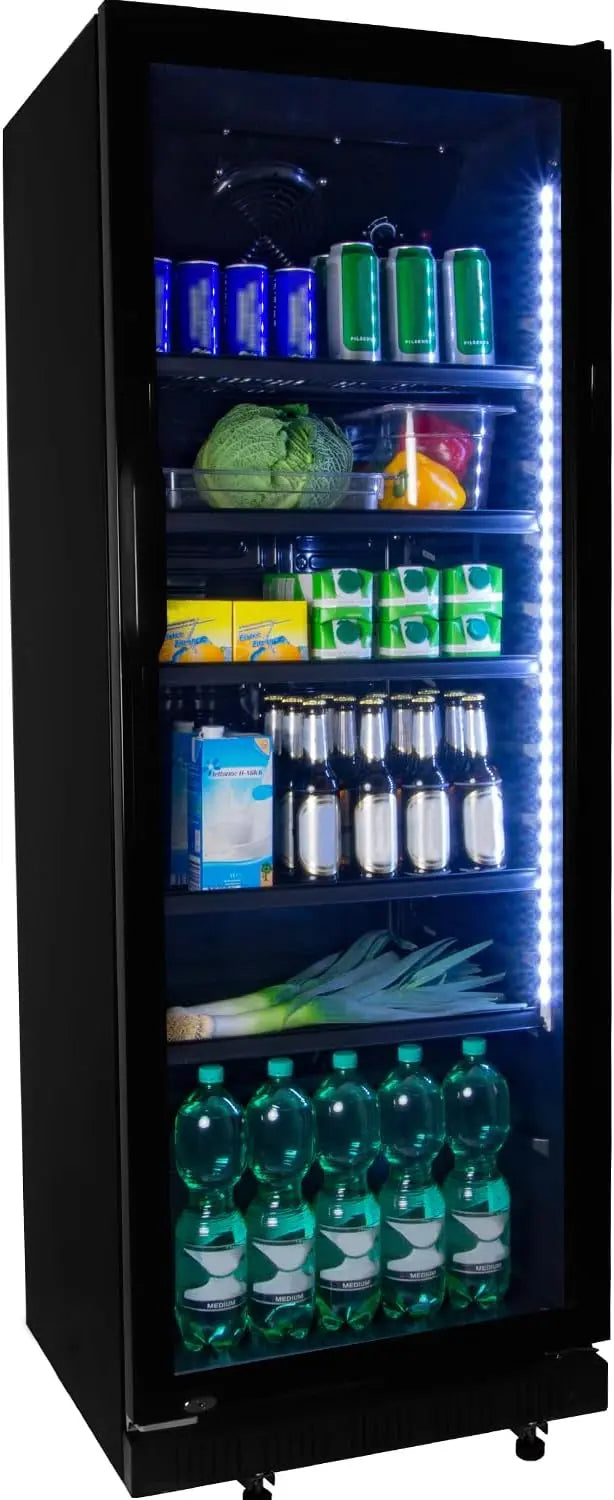 Kühlschrank 360 Liter Schwarz für Haushalt und Alltag