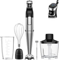 Mixer 1100W 5 in 1 mit Edelstahl Silber