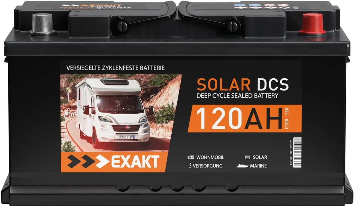 Fahrzeugzubehör 12 V 120Ah mit Solarfunktion