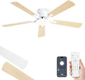 Ventilator 20 W 132 cm mit Fernbedienung Weiß