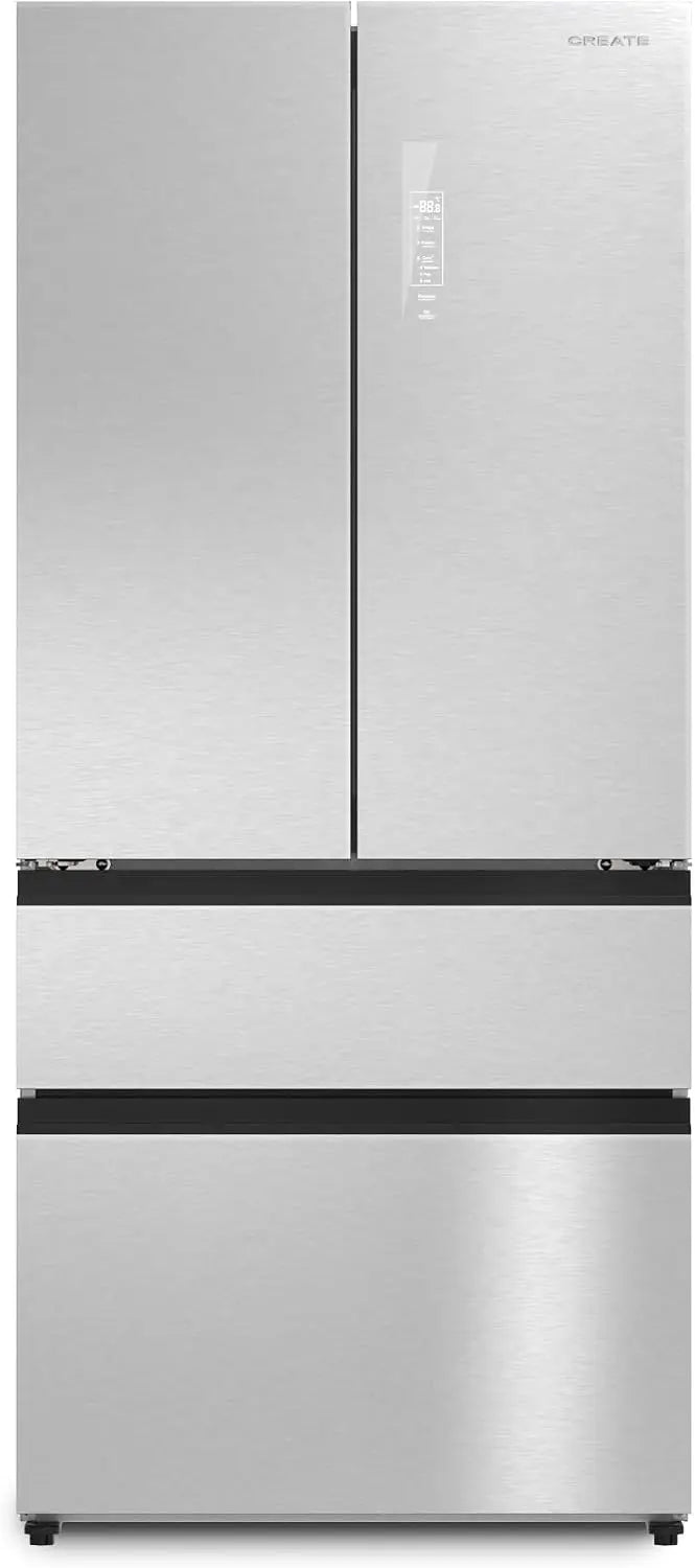 Kühlschrank 160W 509L 191,2cm mit Edelstahl Silber
