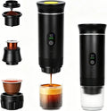 Kaffeemaschine mit Display und Akku und Ladegerät
