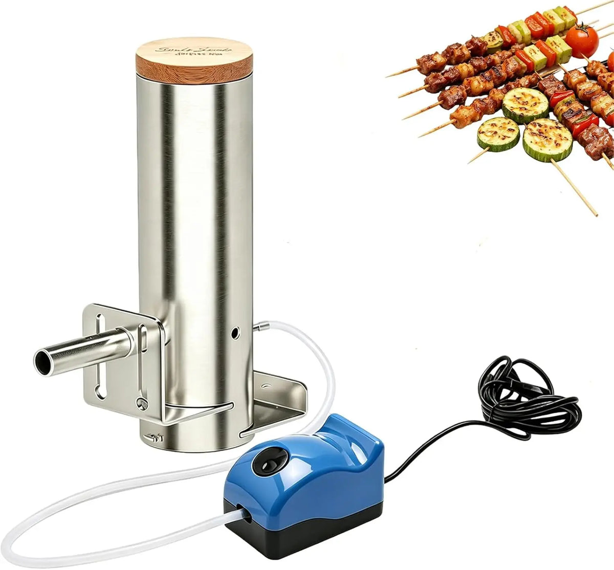 Inverter-Stromerzeuger mit Edelstahl Silber