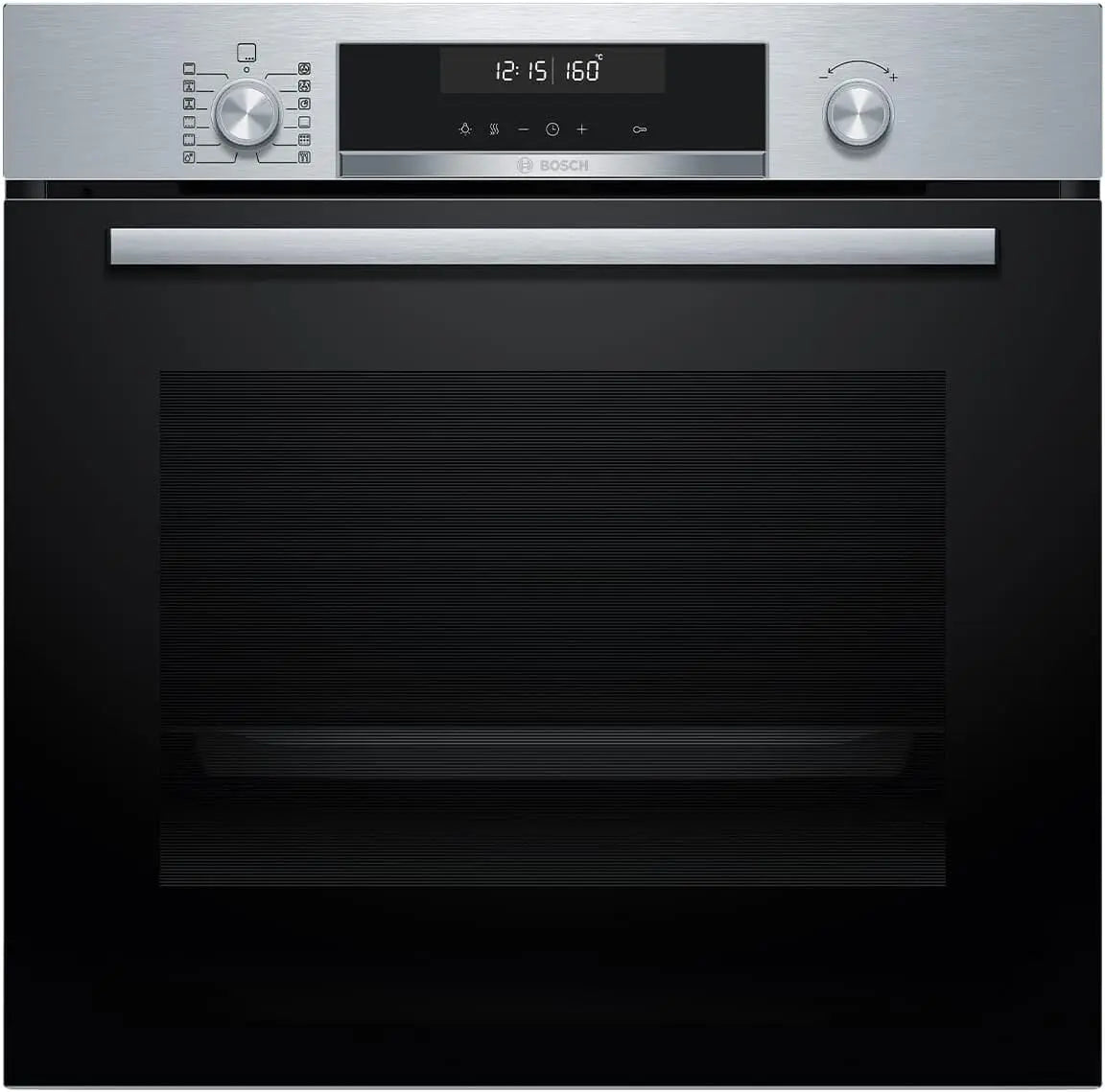 Bosch Einbau-Herd-Set HBG578BS3 60cm mit Display und Edelstahl Silber