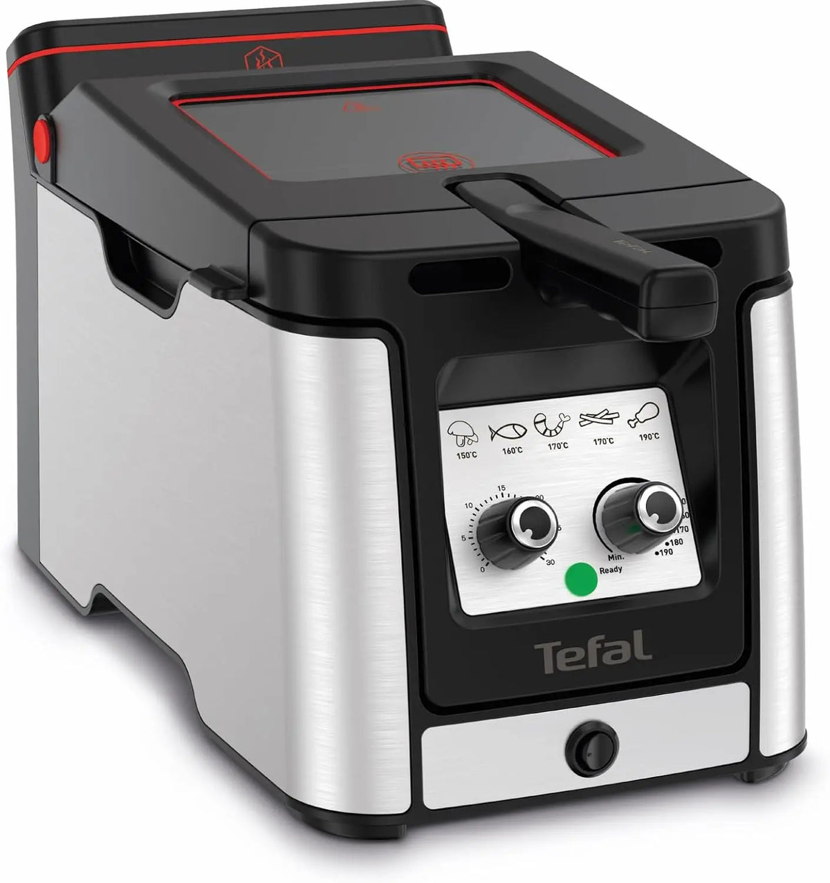 Tefal Geschirrspüler FR600D mit Timer und Edelstahl Schwarz