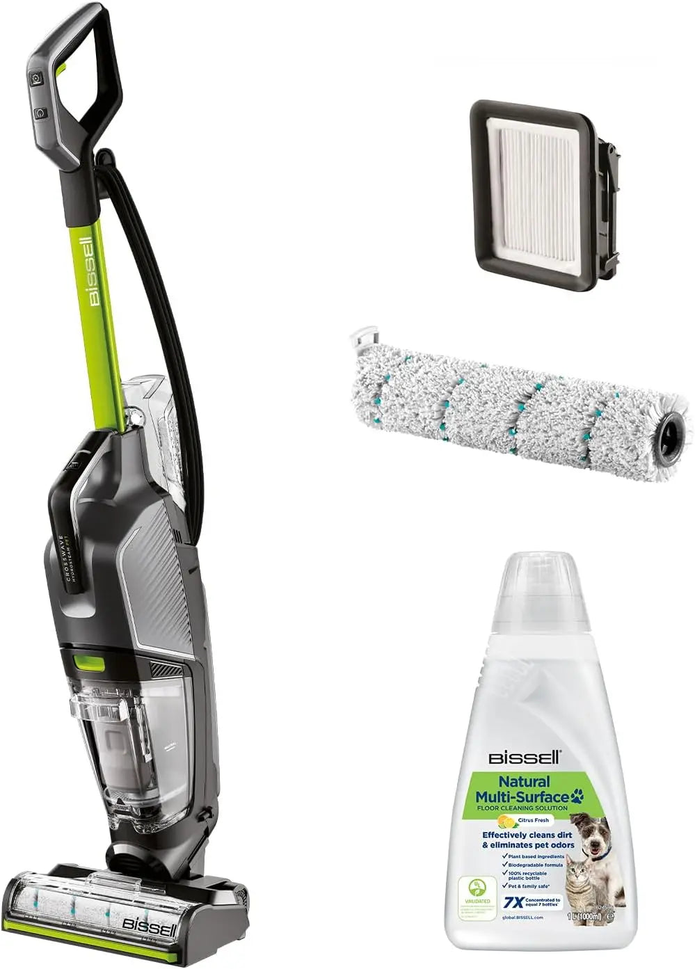 Bissell CrossWave HydroSteam PET Nass- & Trockensauger 3517N