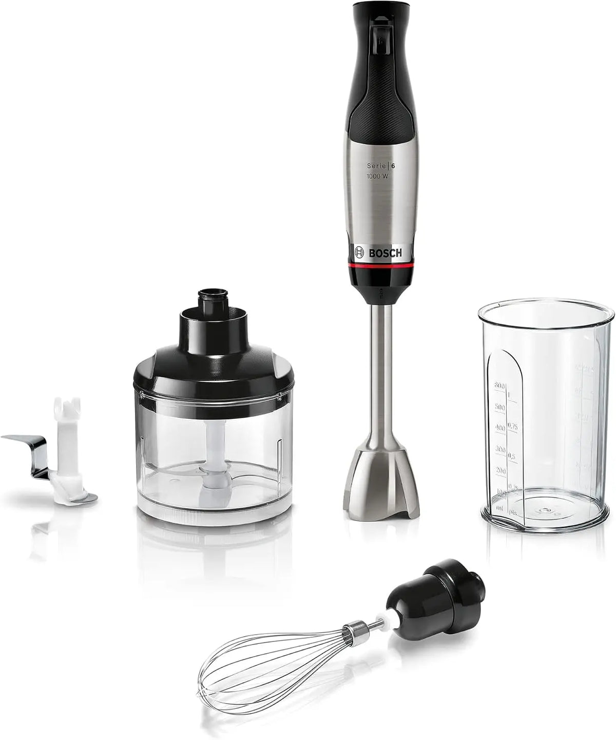Bosch Mixer 1000 W mit Edelstahl Silber