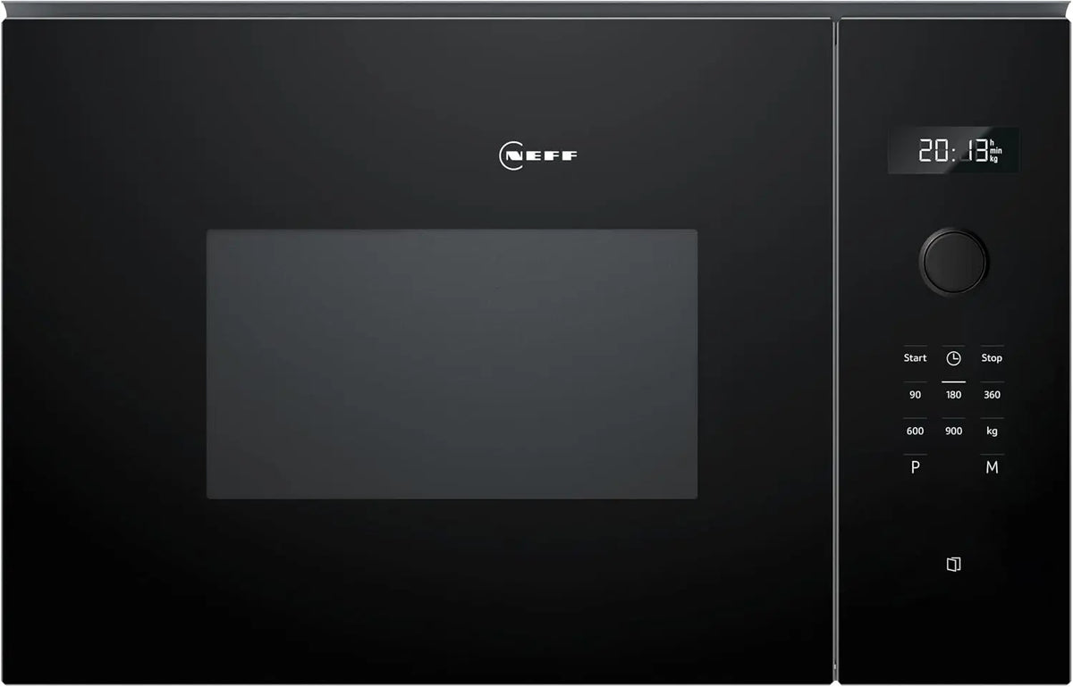 Mikrowelle HLAWD53K0 38 cm mit Display Schwarz