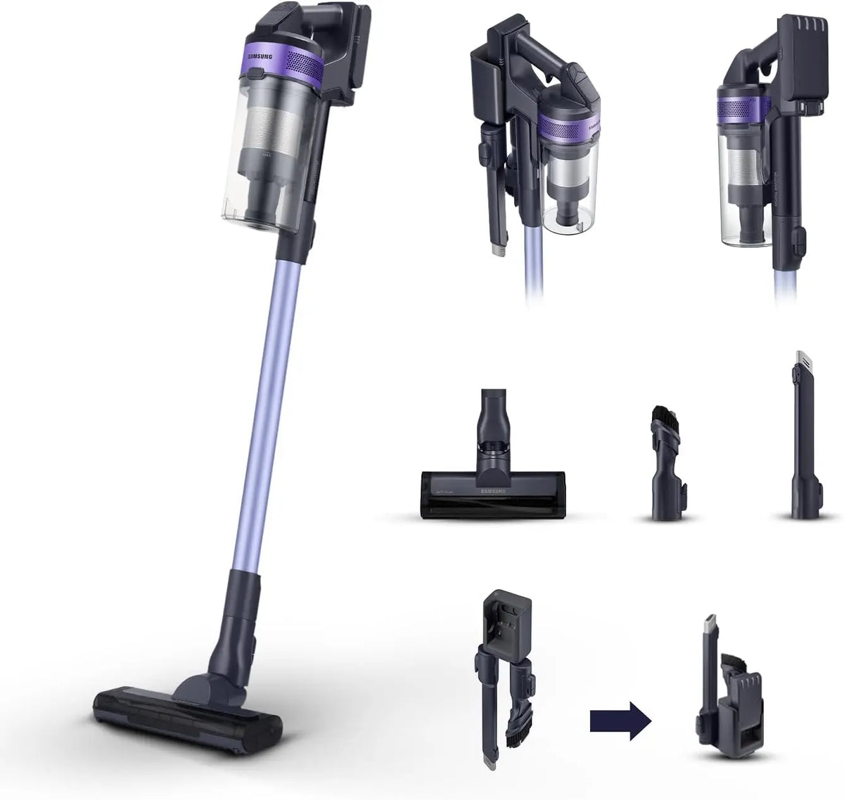 Samsung Staubsauger VS15A6031R4 150 W Violett