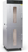 Ventilator 3.000 W 55 dB mit Timer und Edelstahl Silber