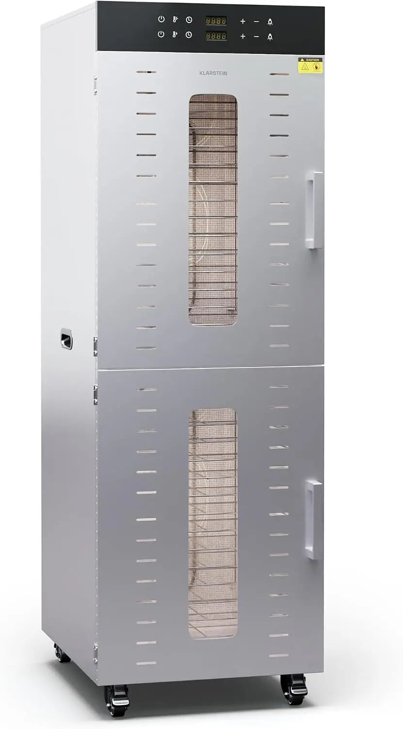 Ventilator 3.000 W 55 dB mit Timer und Edelstahl Silber