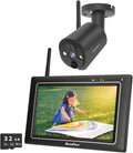 SecuFirst Überwachungskamera Aussen Kit mit Innen Monitor, 7' Touchscreen