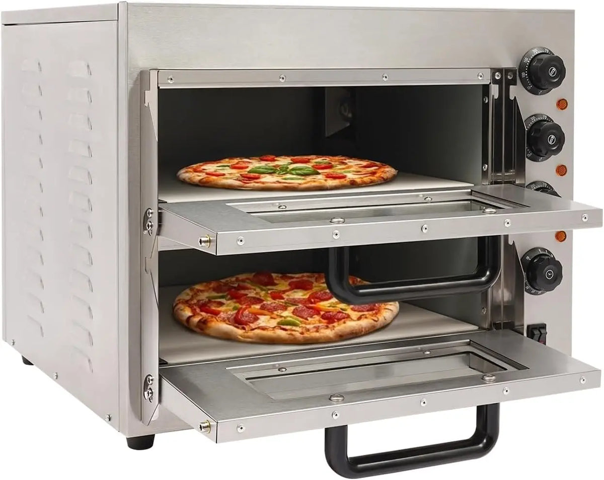 Einbau-Herd-Set 3000W 20L mit Timer und Edelstahl Silber