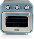 Heißluftfritteuse 1400W 16 L mit Timer und Edelstahl Silber