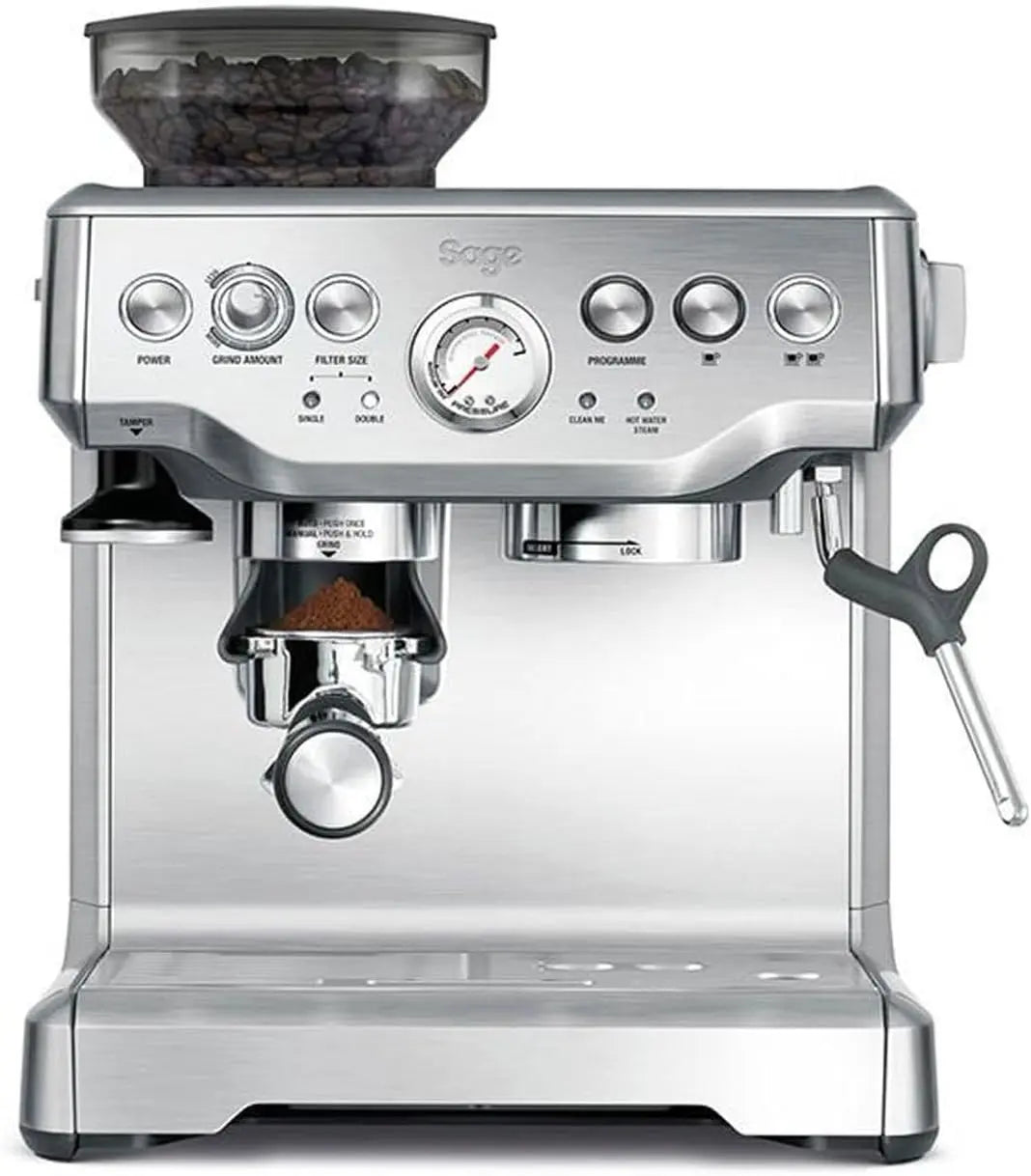 Kaffeemaschine mit Edelstahl Silber