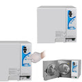 Fahrzeugzubehör 1100W 18L mit Display und Edelstahl Silber