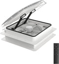 Ventilator 12 V 400 mm mit Fernbedienung Transparent