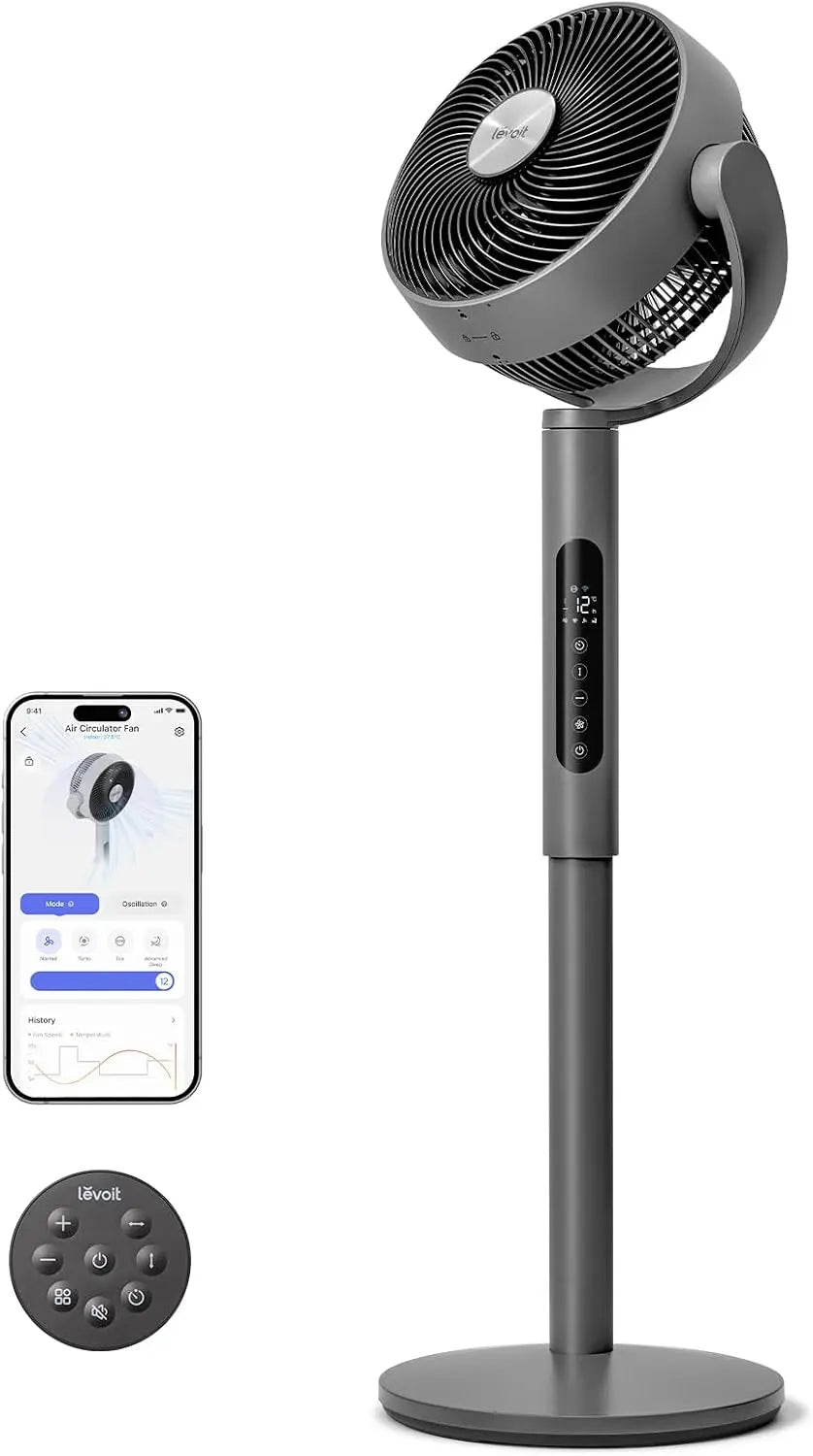 Ventilator 20dB 110 cm Grau für Haushalt und Alltag