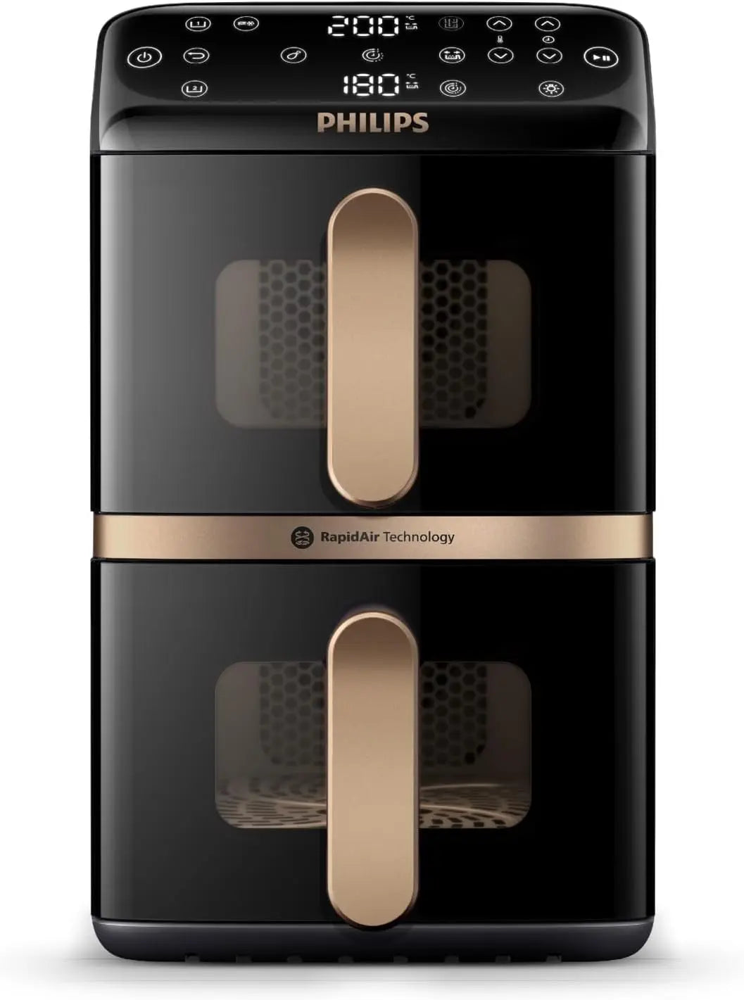 Philips Heißluftfritteuse 10 L Schwarz