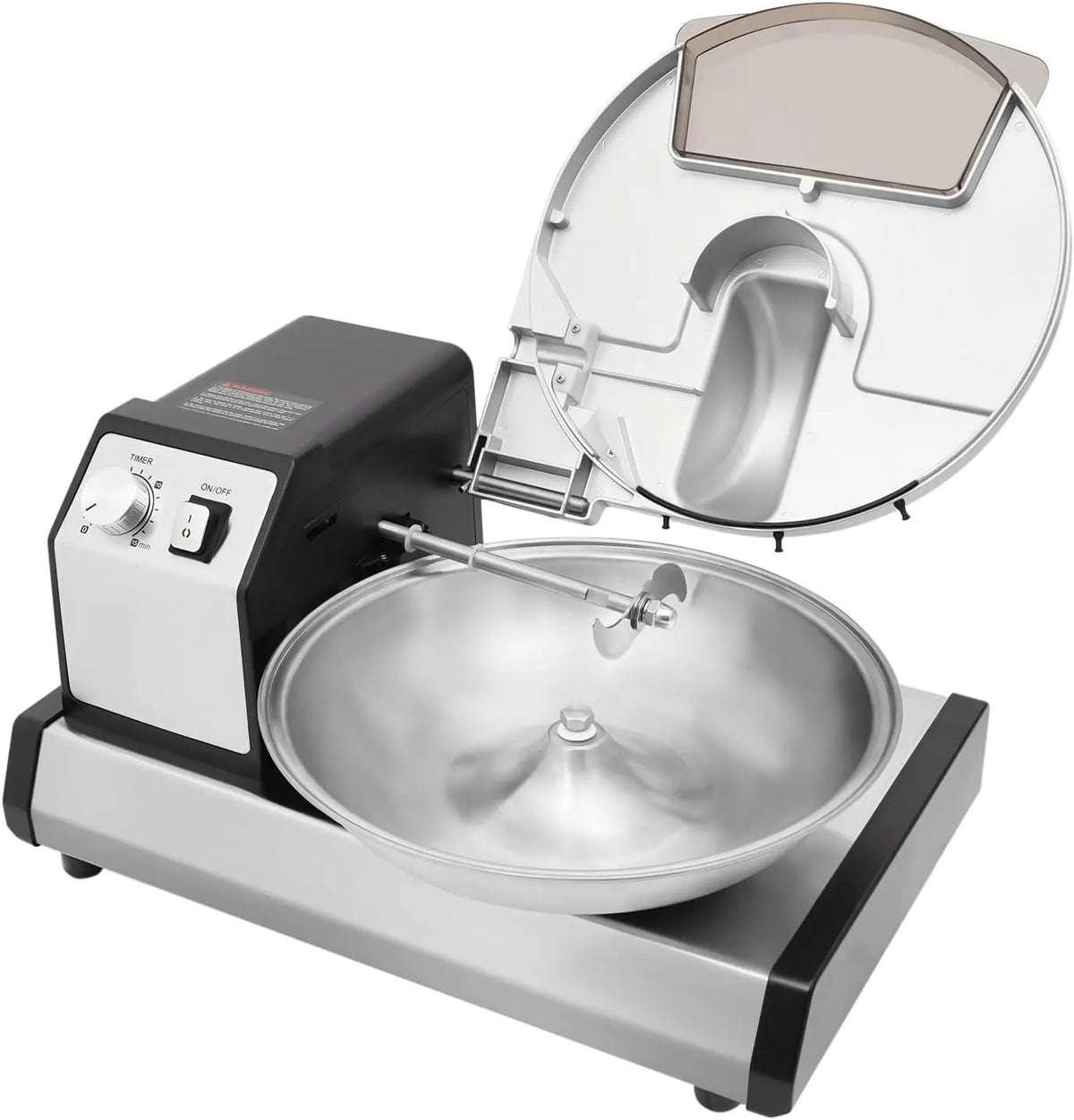 Küchenmaschine 250W mit Edelstahl Silber