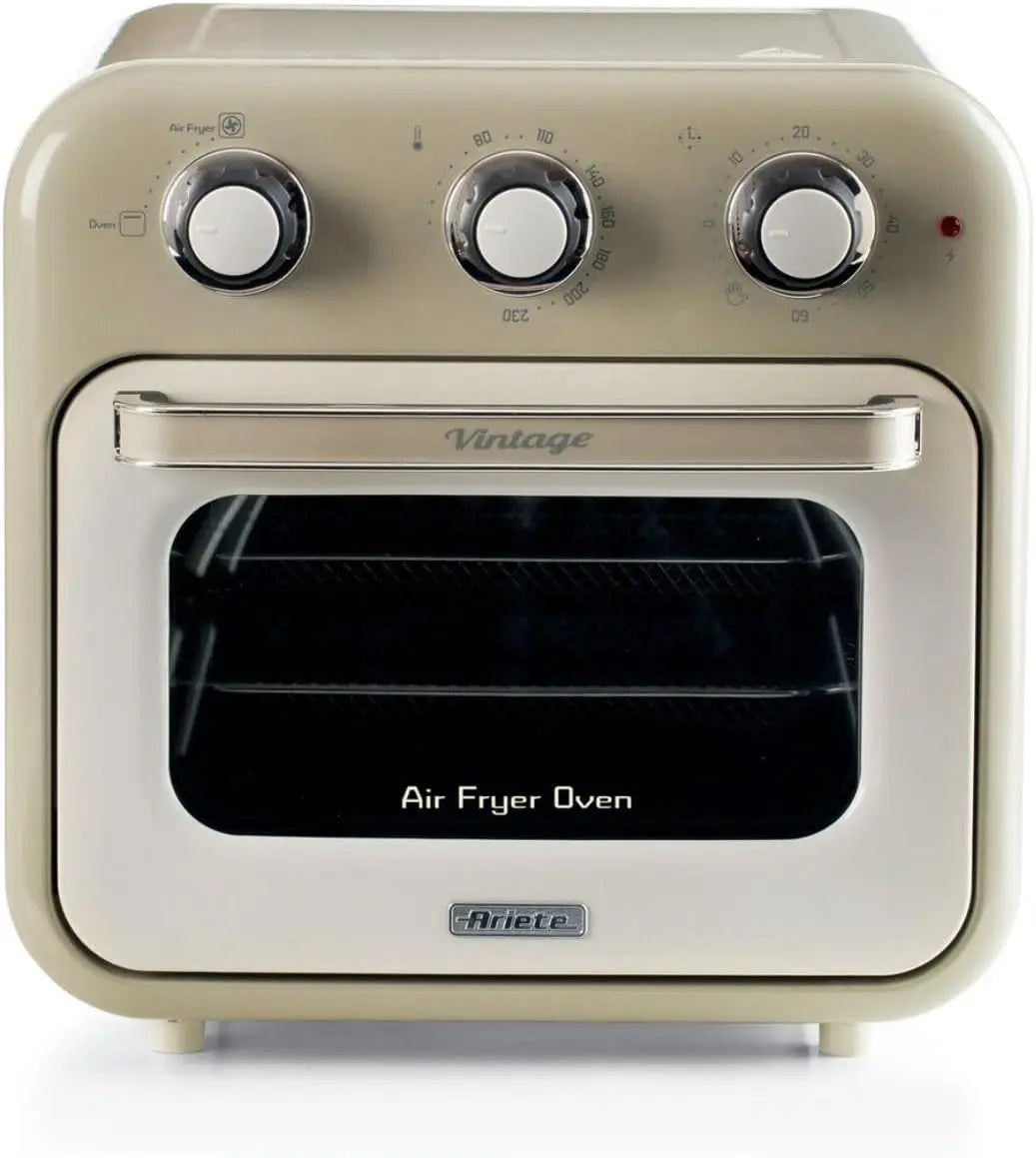 Heißluftfritteuse 1400W 16 L mit Timer und Edelstahl Silber