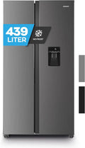 Kühlschrank 439L Silber für Haushalt und Alltag