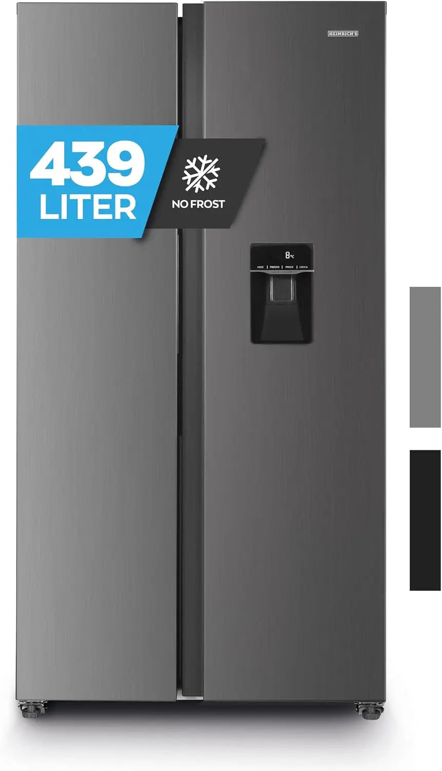 Kühlschrank 439L Silber für Haushalt und Alltag
